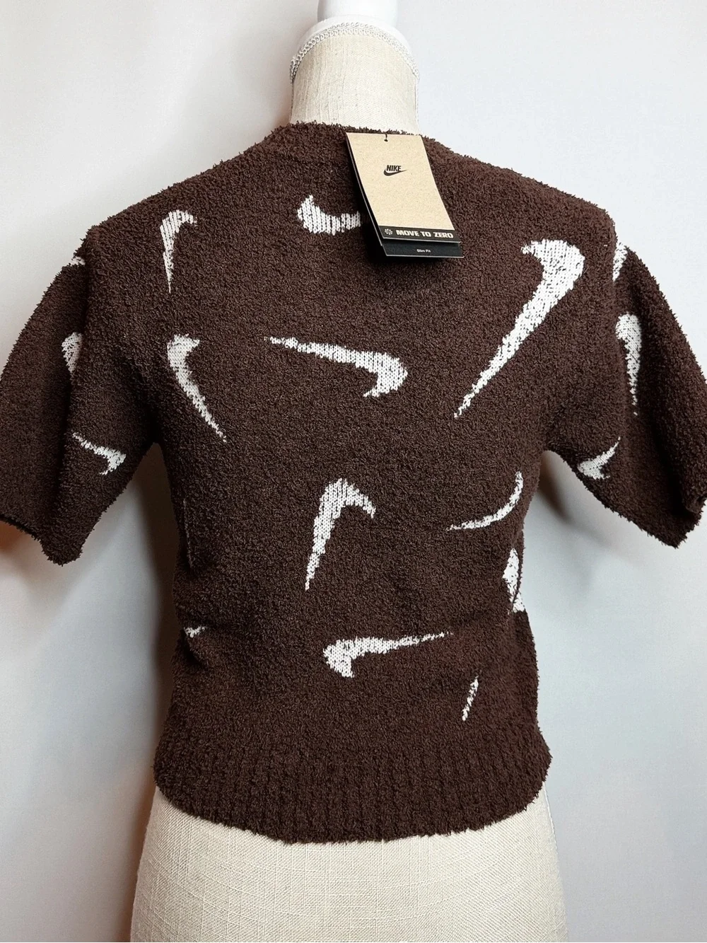NWT Nike Phoenix Cozy Bouclé Knit Short Sleeve Top